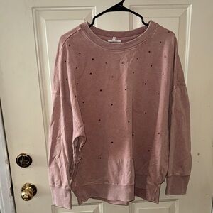Maurices Dusty Pink Crew Neck Sweater